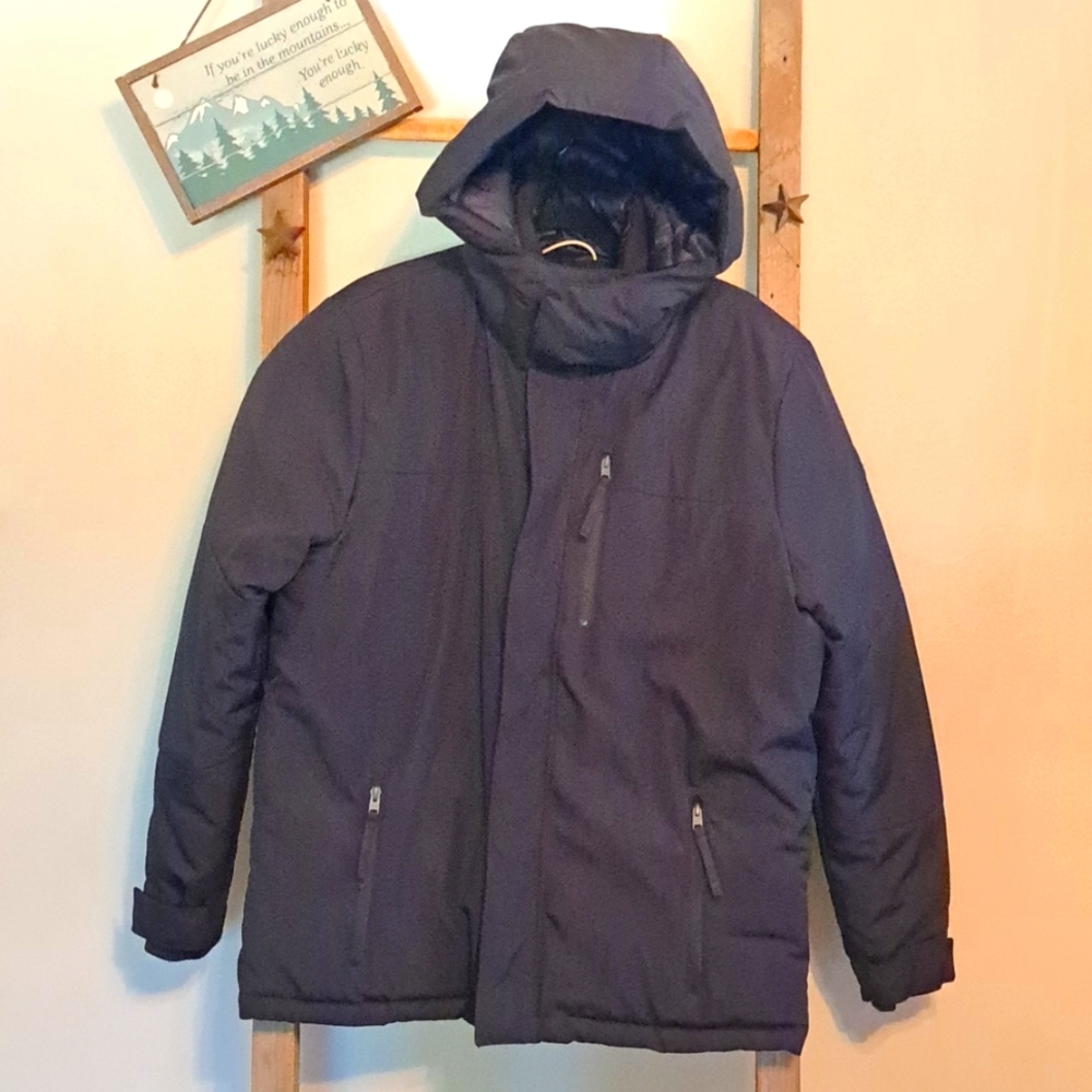 Hollister women's L puffer jacket black